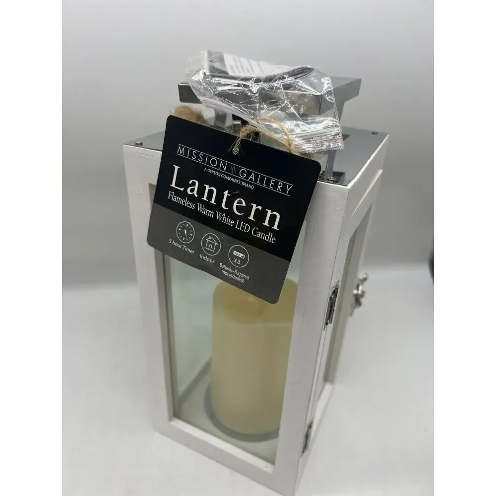 Mission Galley Flameless Warm White LED Candle Lantern